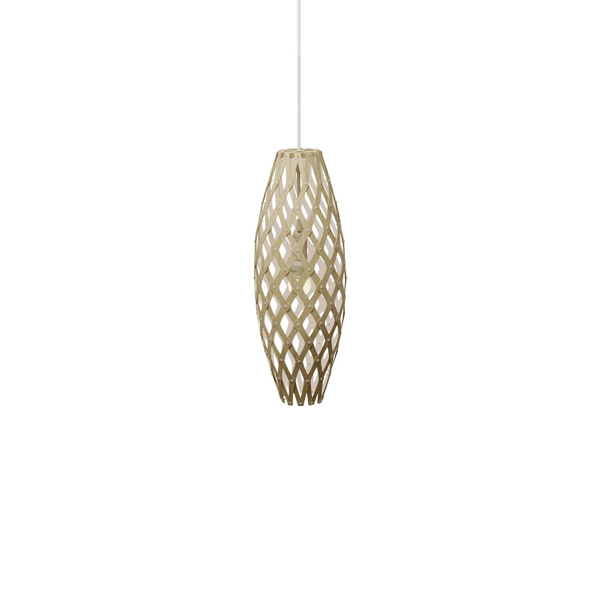 David Trubridge Hinaki Pendelleuchte 50 cm wei� 1 Seite