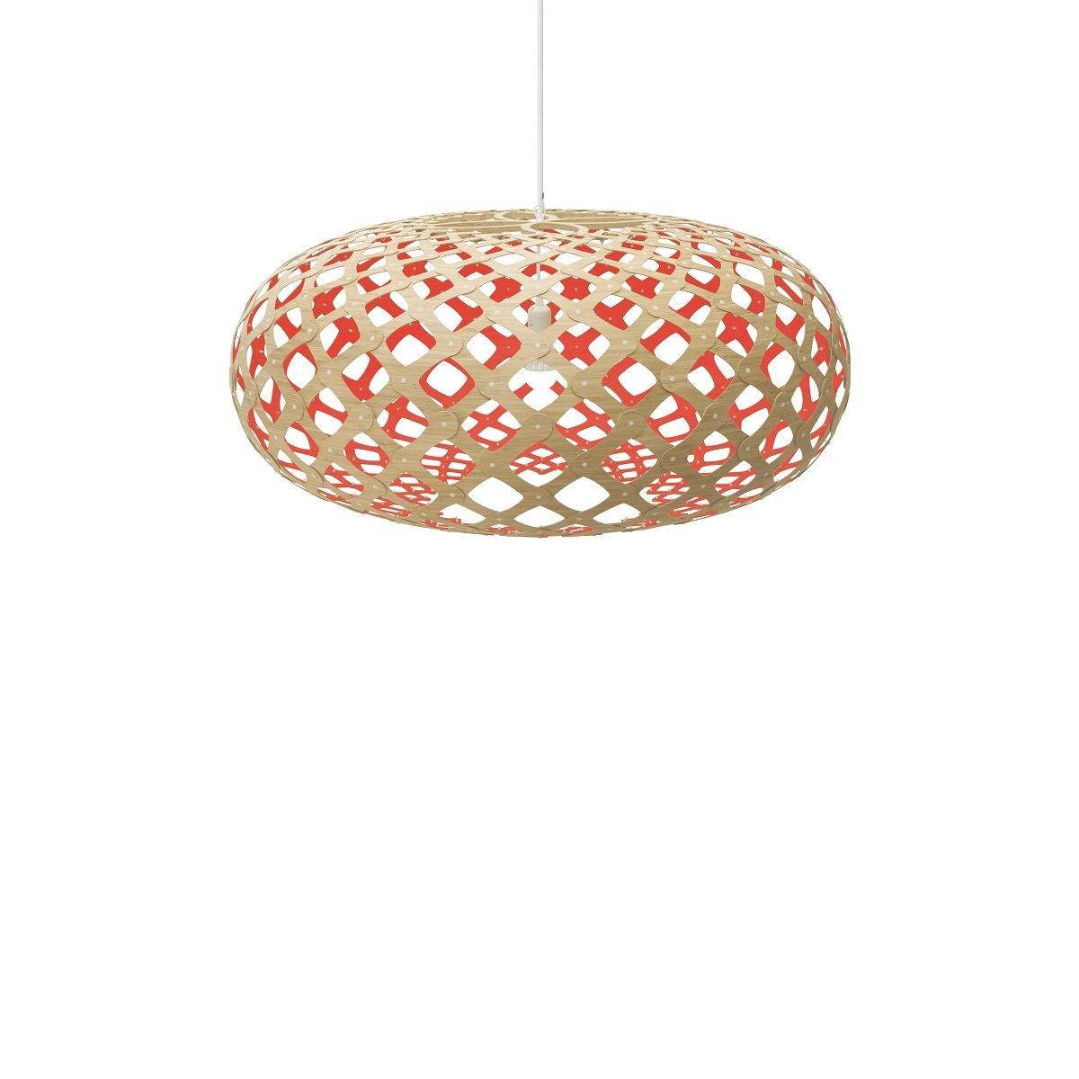David Trubridge Kina Pendelleuchte � 100cm rot