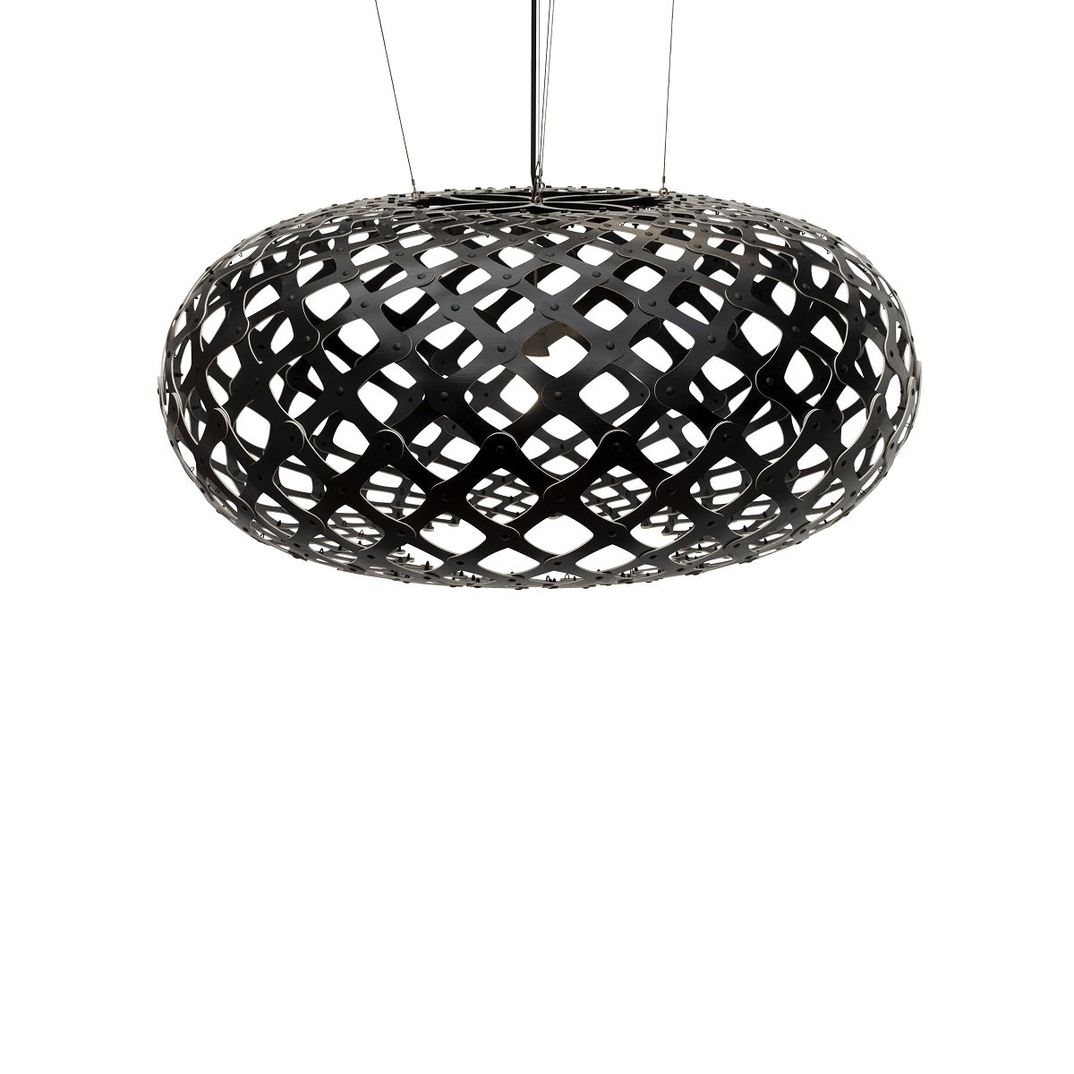 David Trubridge Kina Pendelleuchte � 140cm schwarz 2 Seiten