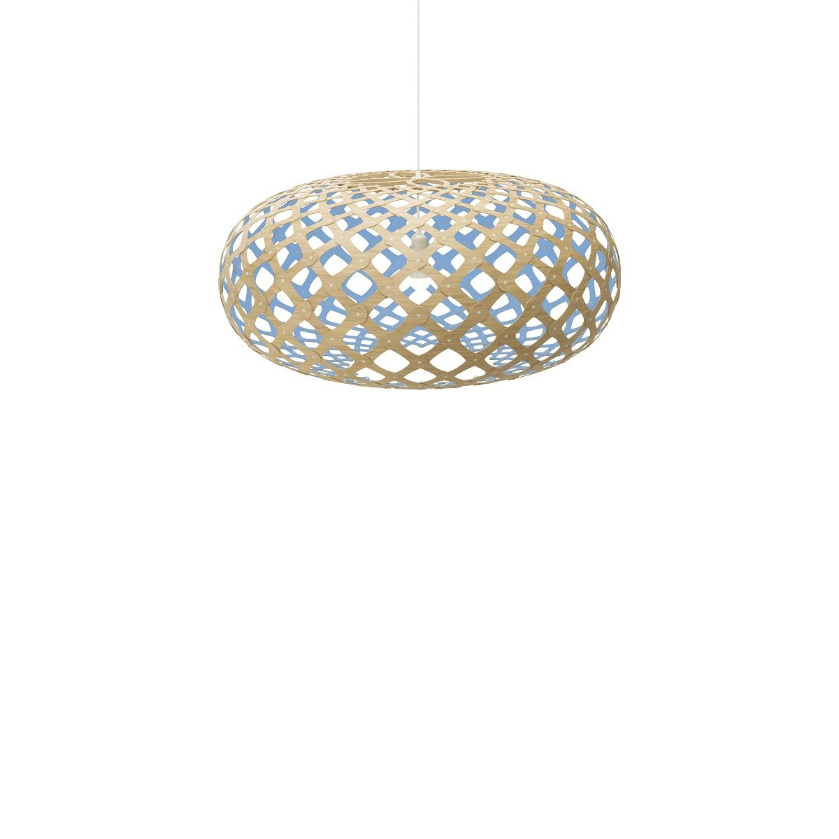 David Trubridge Kina Pendelleuchte � 80cm blau