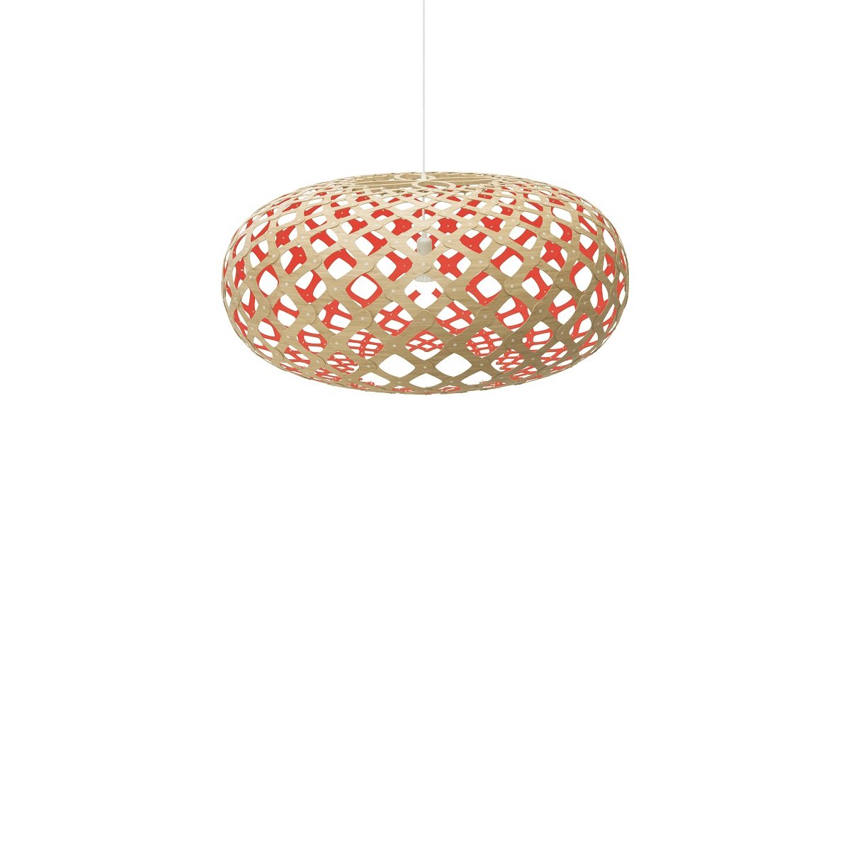 David Trubridge Kina Pendelleuchte � 80cm rot