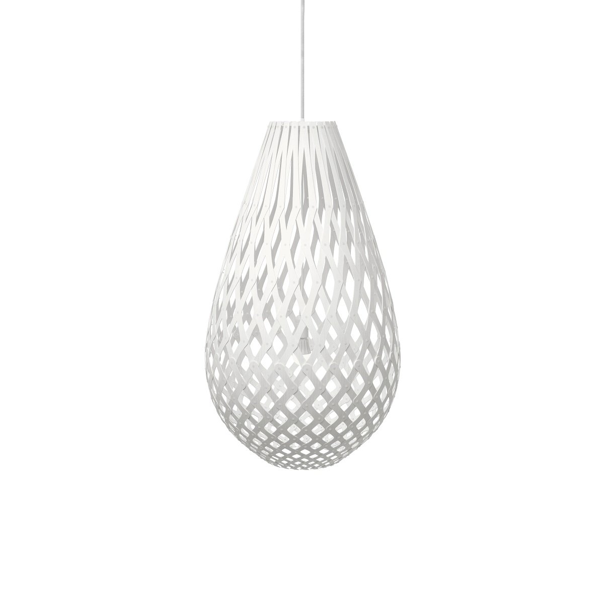 David Trubridge Koura Pendelleuchte 100 cm wei� 2 Seiten