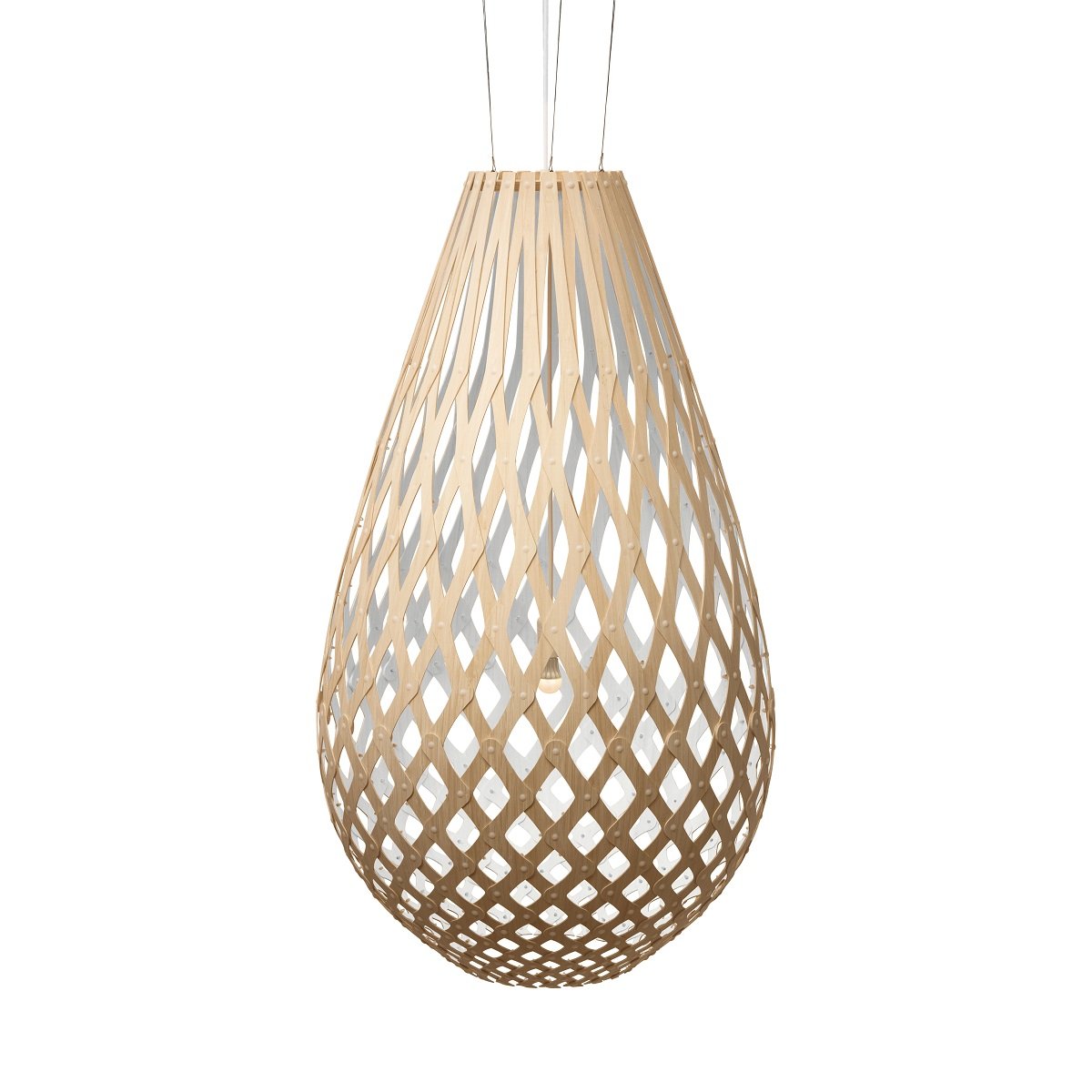 David Trubridge Koura Pendelleuchte 160 cm wei� 1 Seite