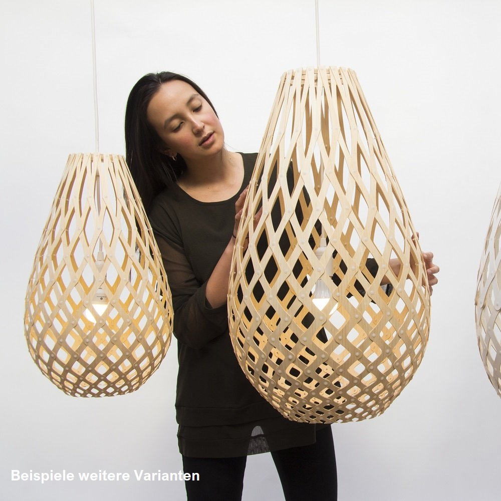 David Trubridge Koura Pendelleuchte 50 cm bambus > Leuchten & Lampen