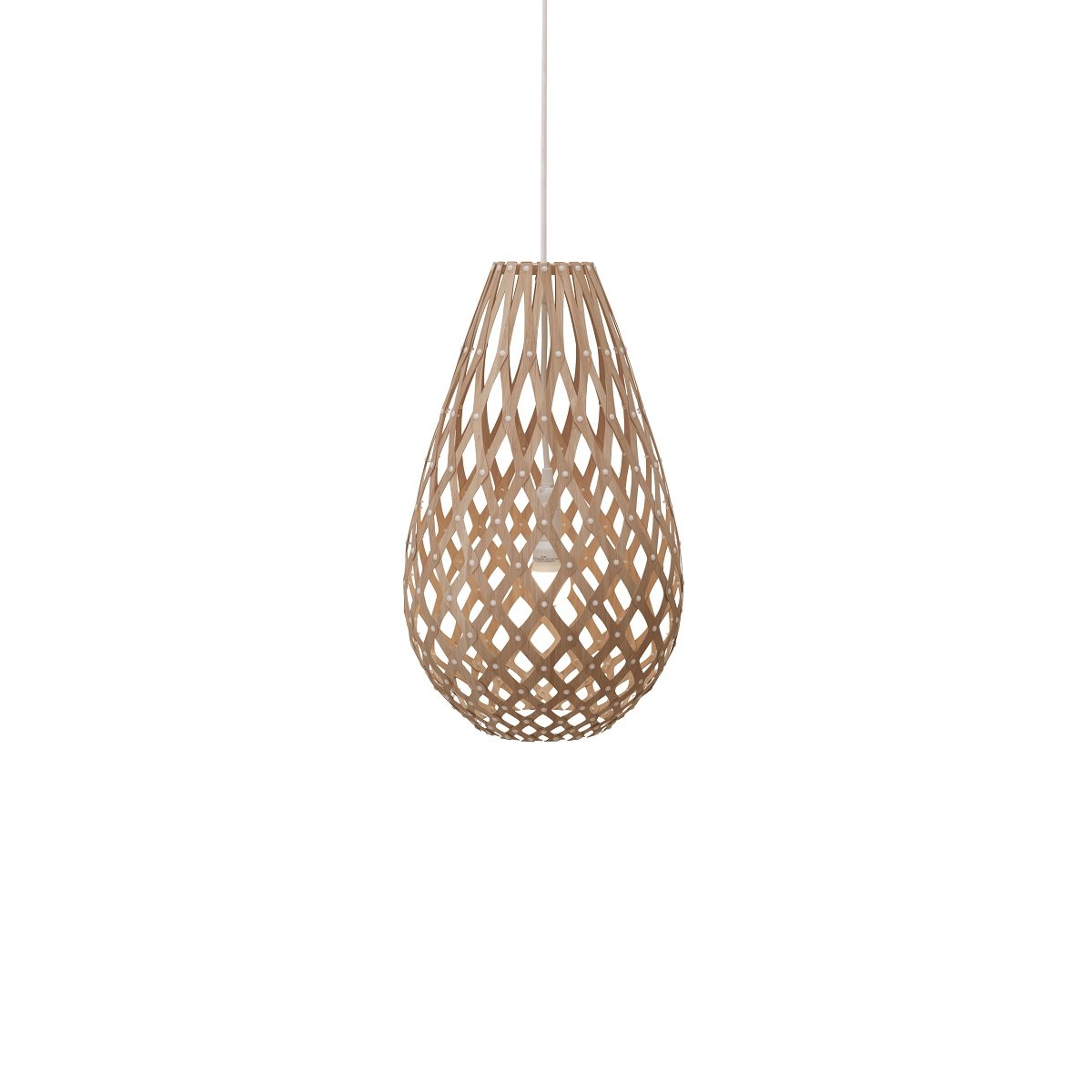 David Trubridge Koura Pendelleuchte 50 cm bambus