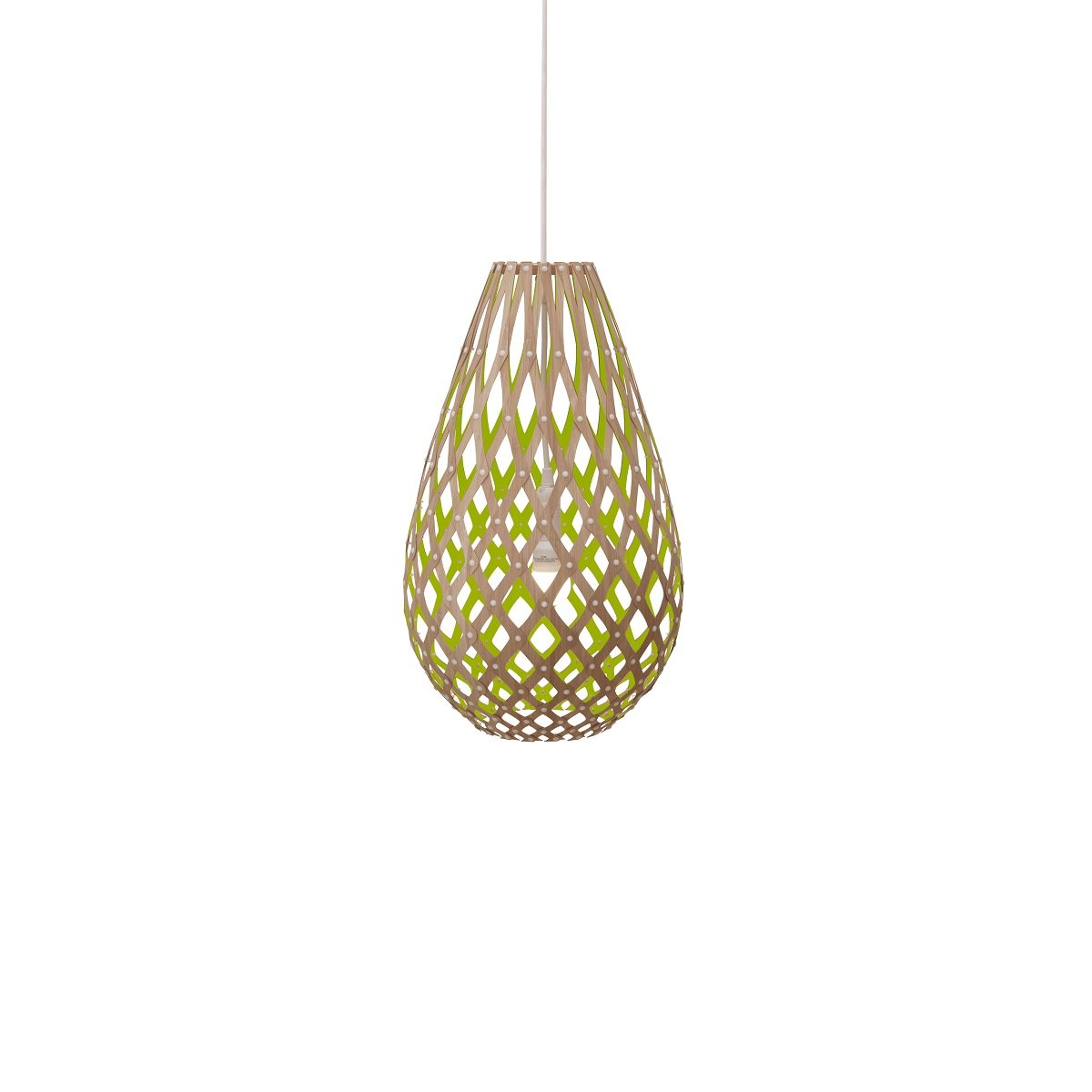 David Trubridge Koura Pendelleuchte 50 cm limette
