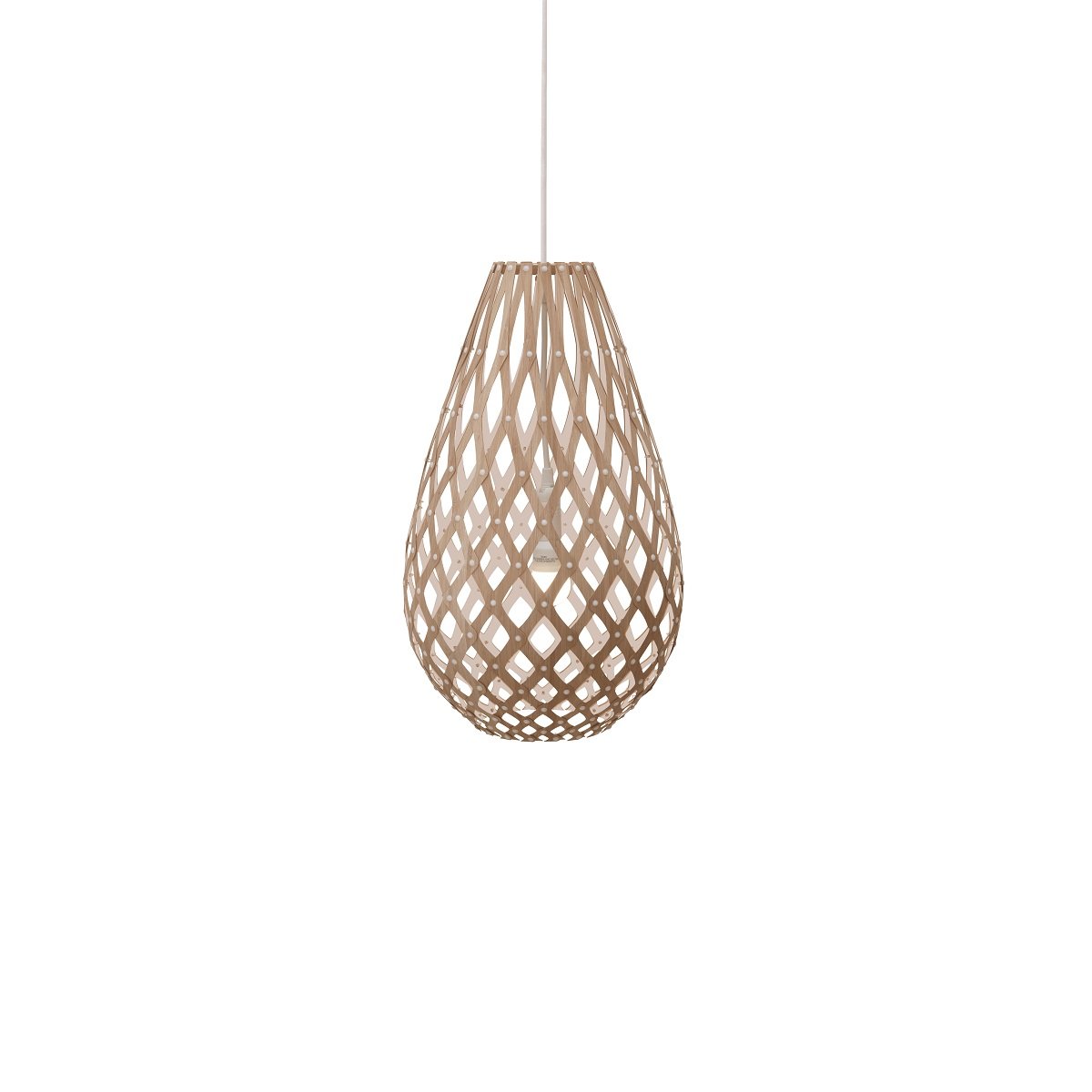 David Trubridge Koura Pendelleuchte 50 cm wei� 1 Seite