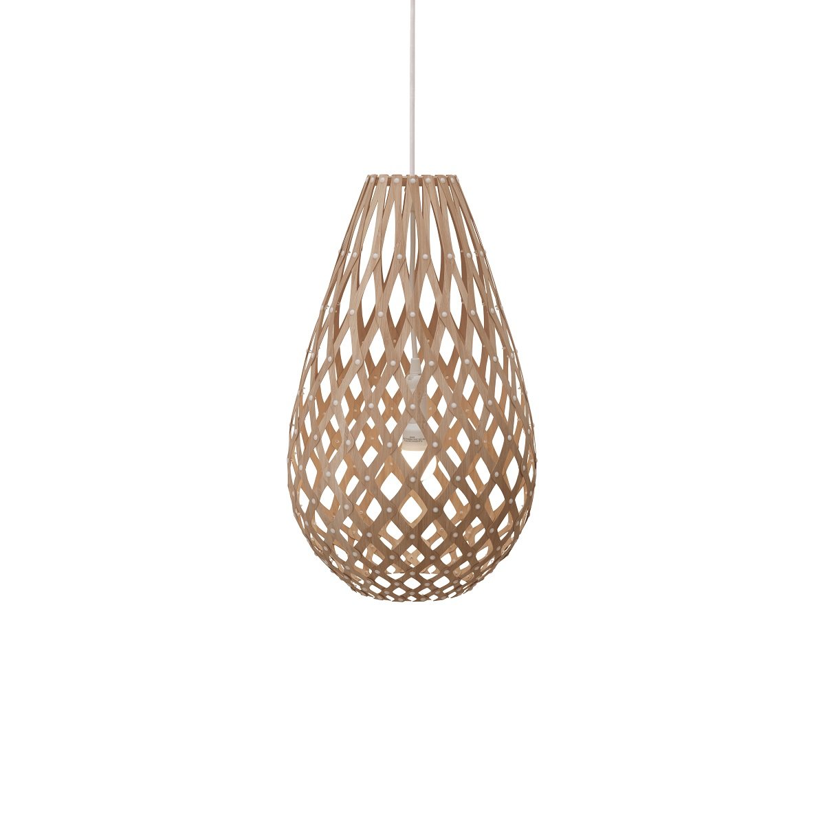 David Trubridge Koura Pendelleuchte 75 cm bambus