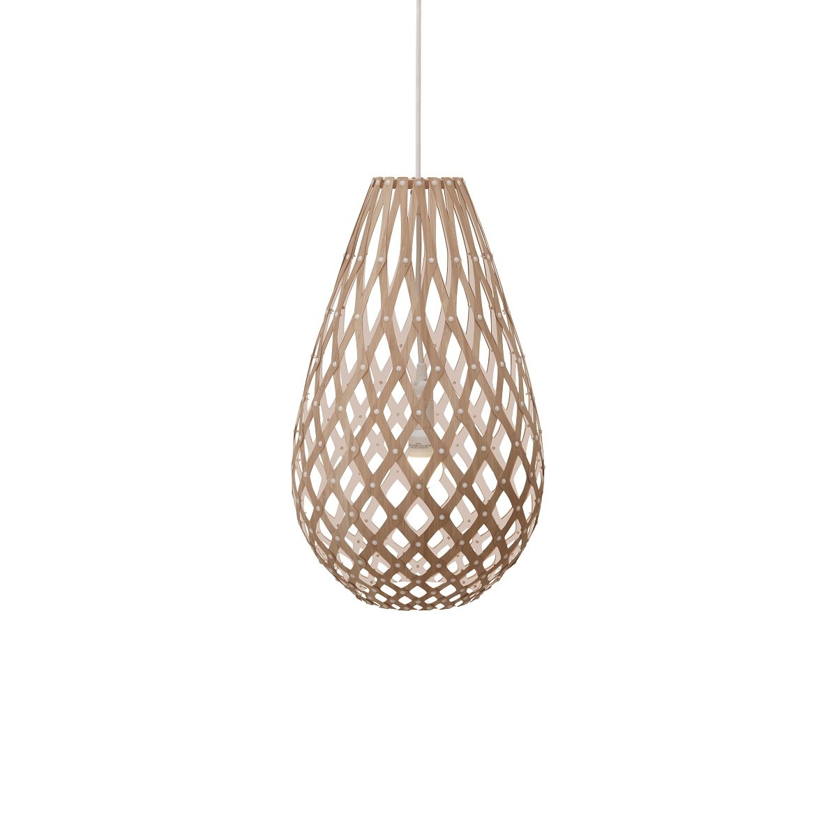 David Trubridge Koura Pendelleuchte 75 cm wei� 1 Seite