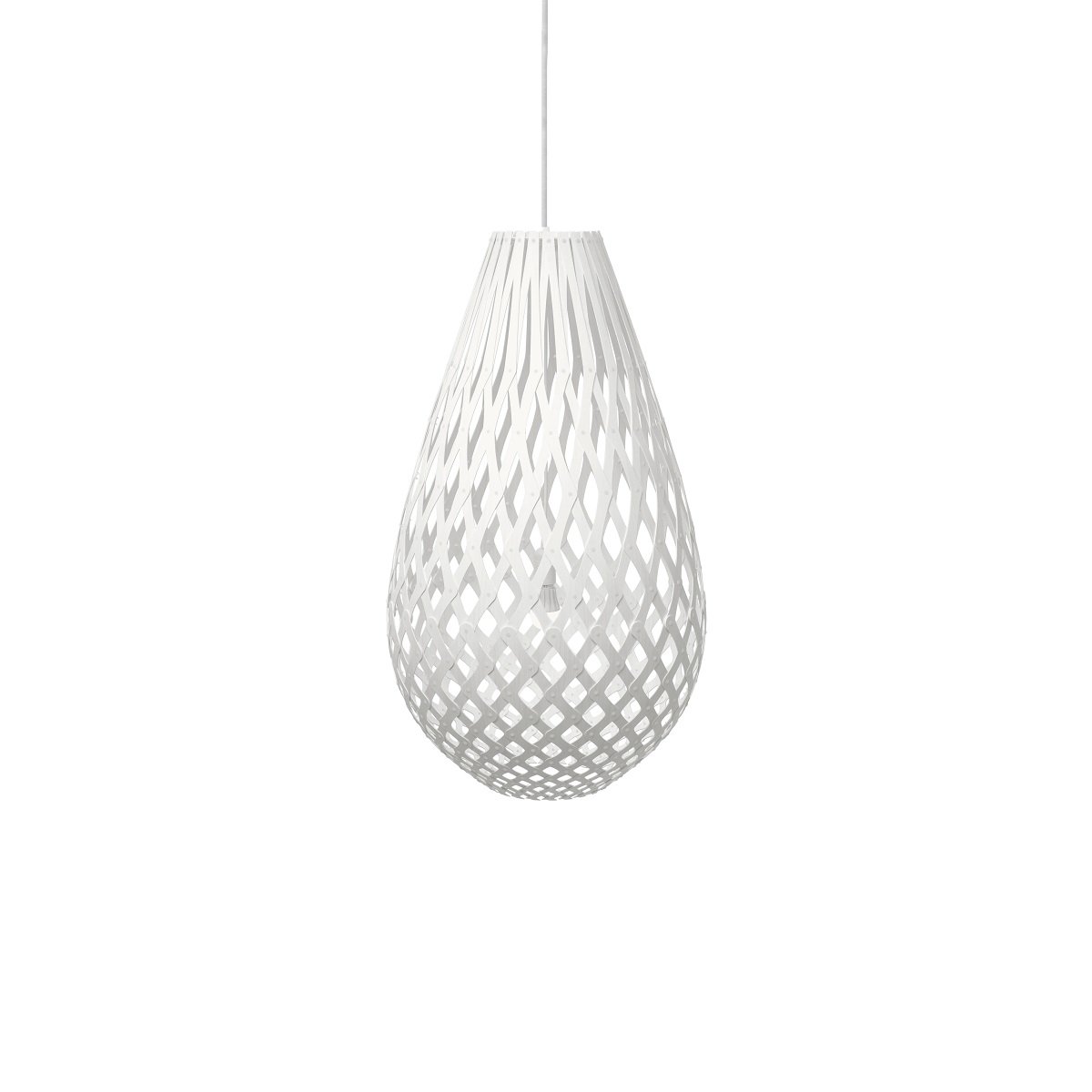 David Trubridge Koura Pendelleuchte 75 cm wei� 2 Seiten