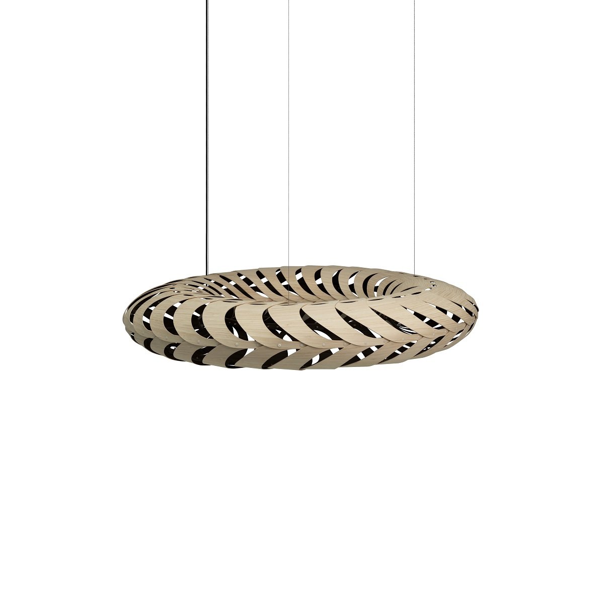 David Trubridge Maru Pendelleuchte � 110cm Innen schwarz