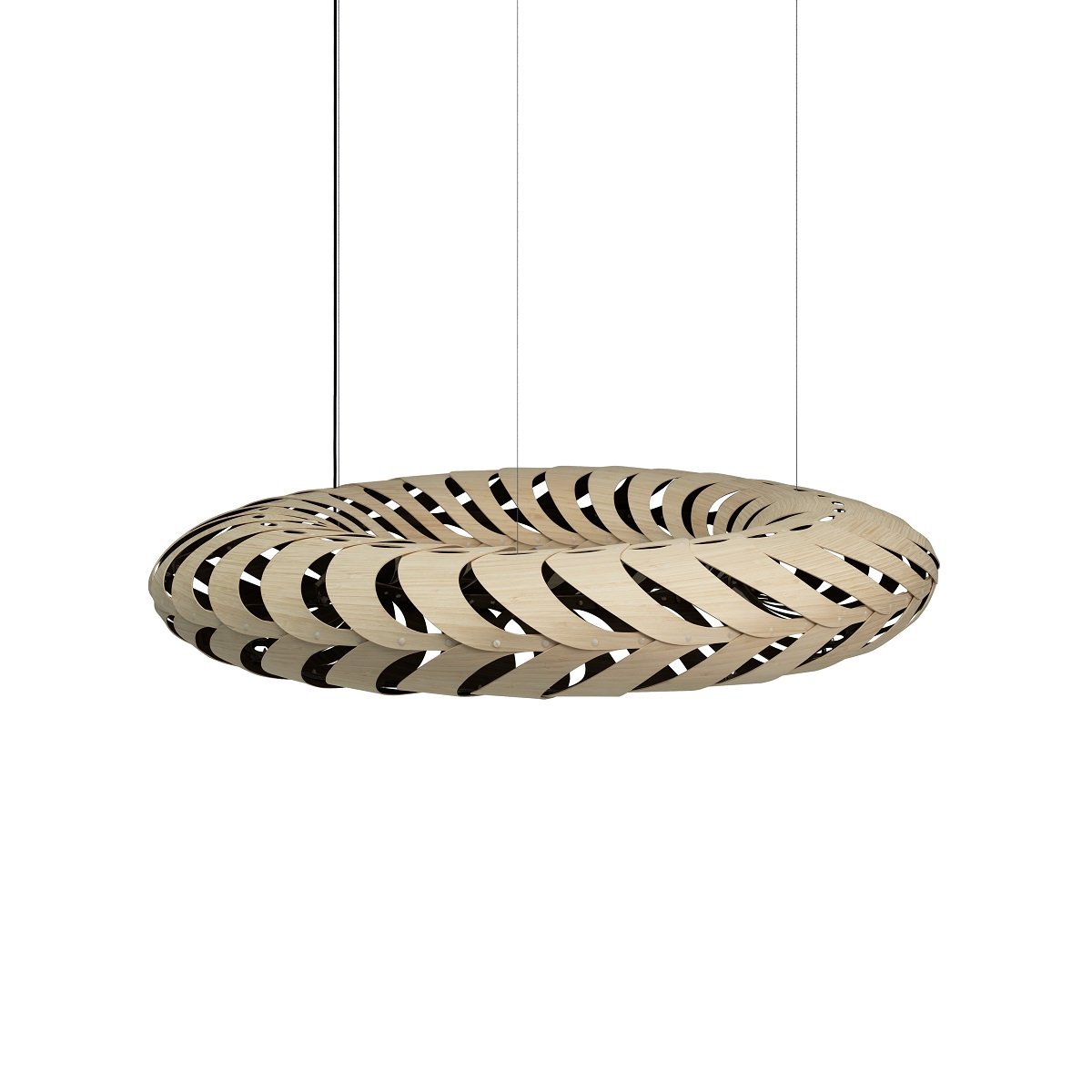 David Trubridge Maru Pendelleuchte � 140cm Innen schwarz