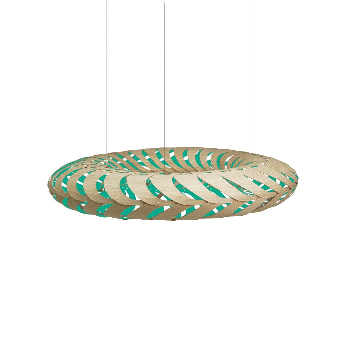 David Trubridge Maru Pendelleuchte � 140cm aqua
