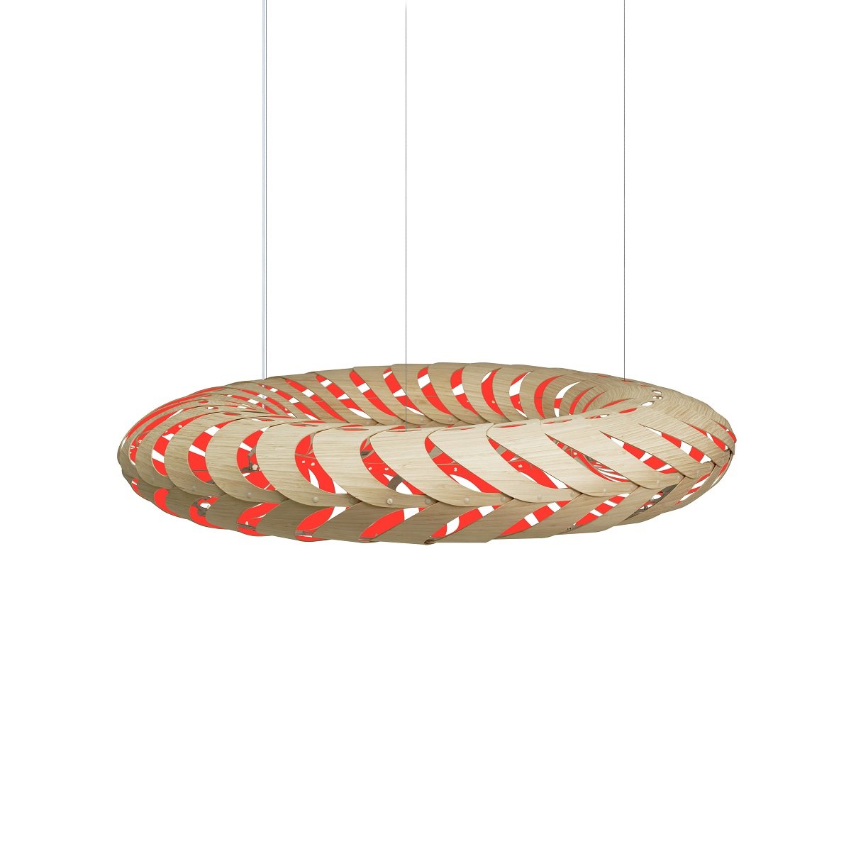 David Trubridge Maru Pendelleuchte � 140cm rot
