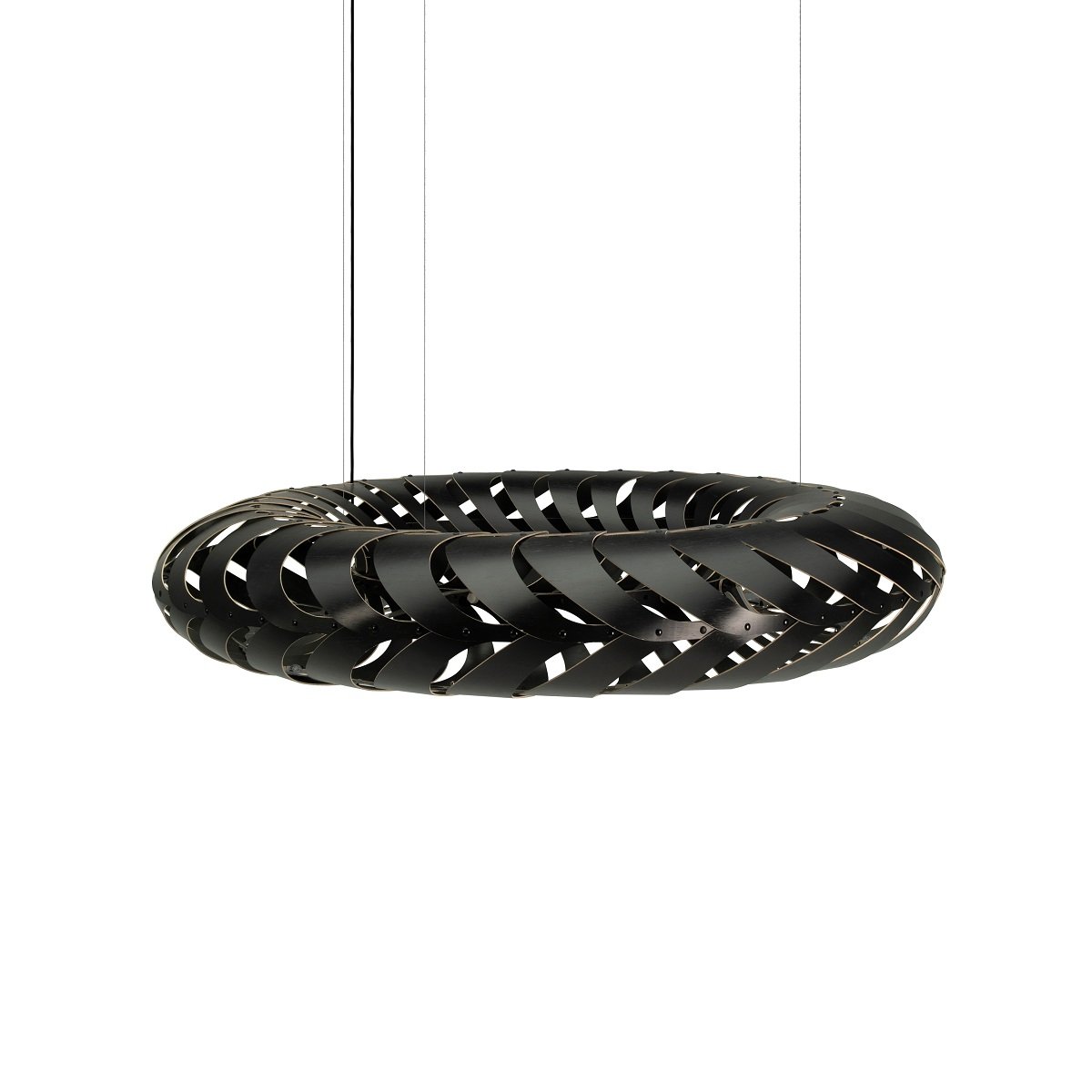 David Trubridge Maru Pendelleuchte � 140cm schwarz 2 Seiten