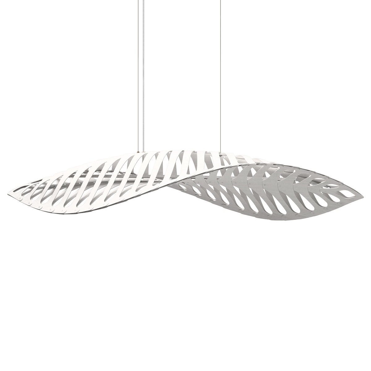 David Trubridge Navicula large Pendelleuchte 100 cm wei� 2 Seiten