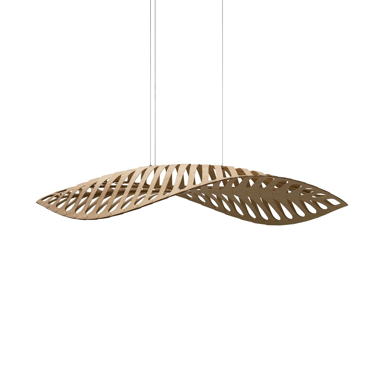David Trubridge Navicula medium Pendelleuchte 90 cm bambus
