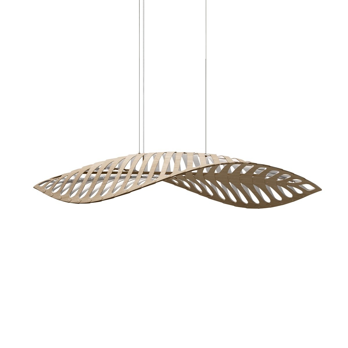 David Trubridge Navicula medium Pendelleuchte 90 cm wei� 1 Seite