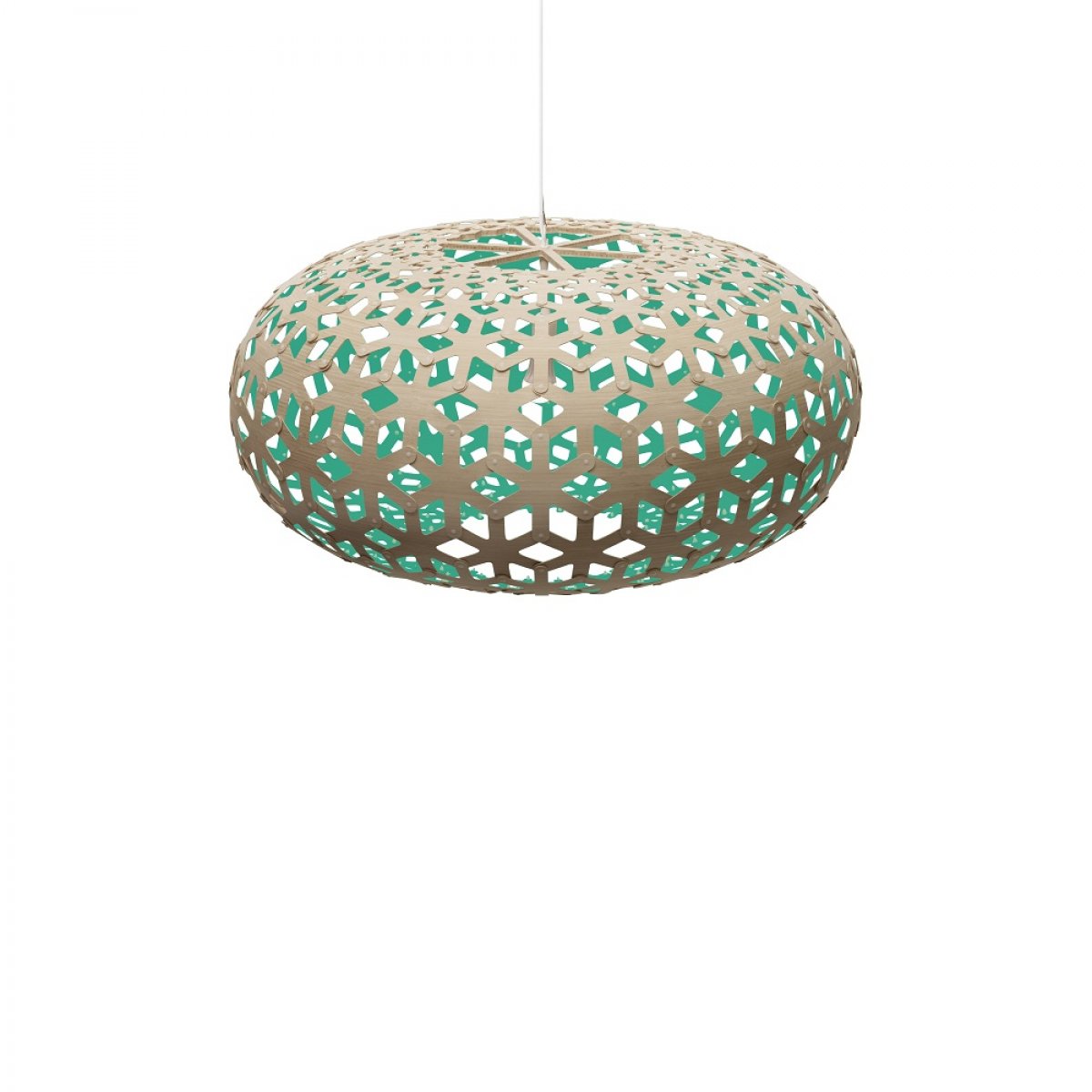 David Trubridge Snowflake Pendelleuchte � 100cm aqua