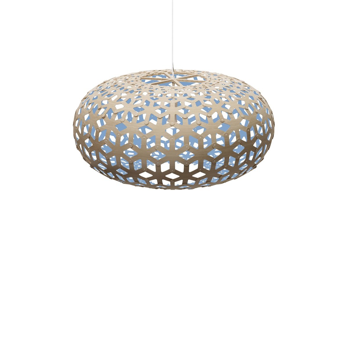 David Trubridge Snowflake Pendelleuchte � 100cm blau