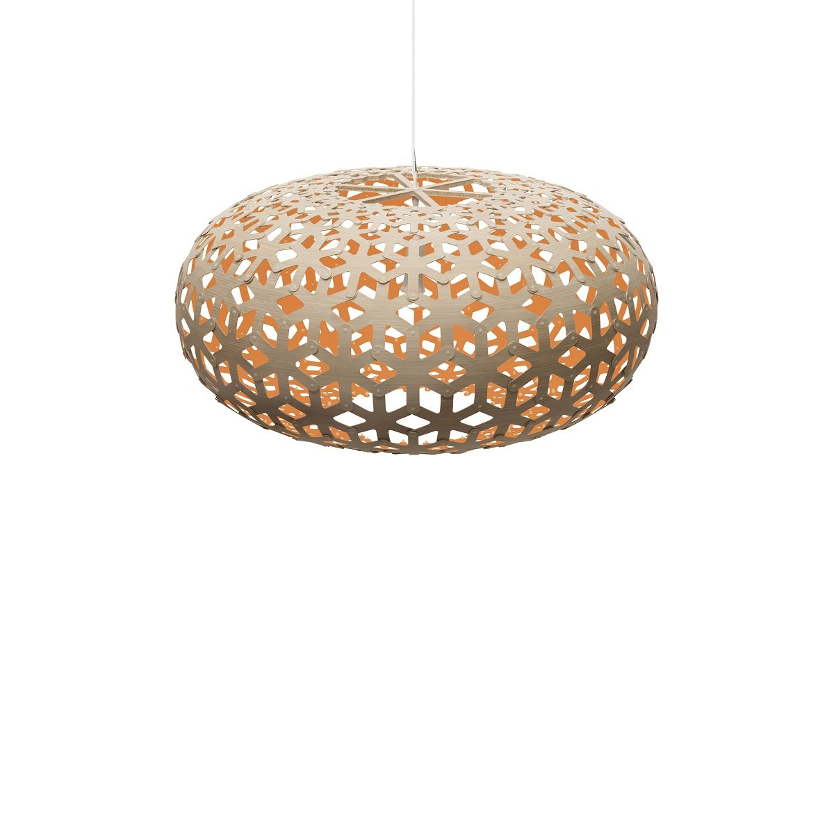 David Trubridge Snowflake Pendelleuchte � 100cm orange