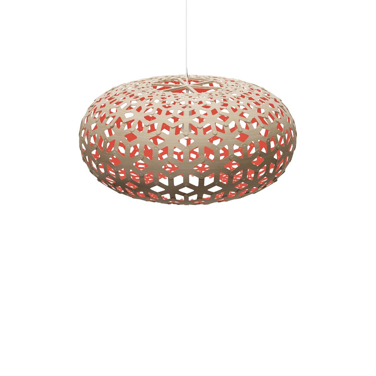 David Trubridge Snowflake Pendelleuchte � 100cm rot
