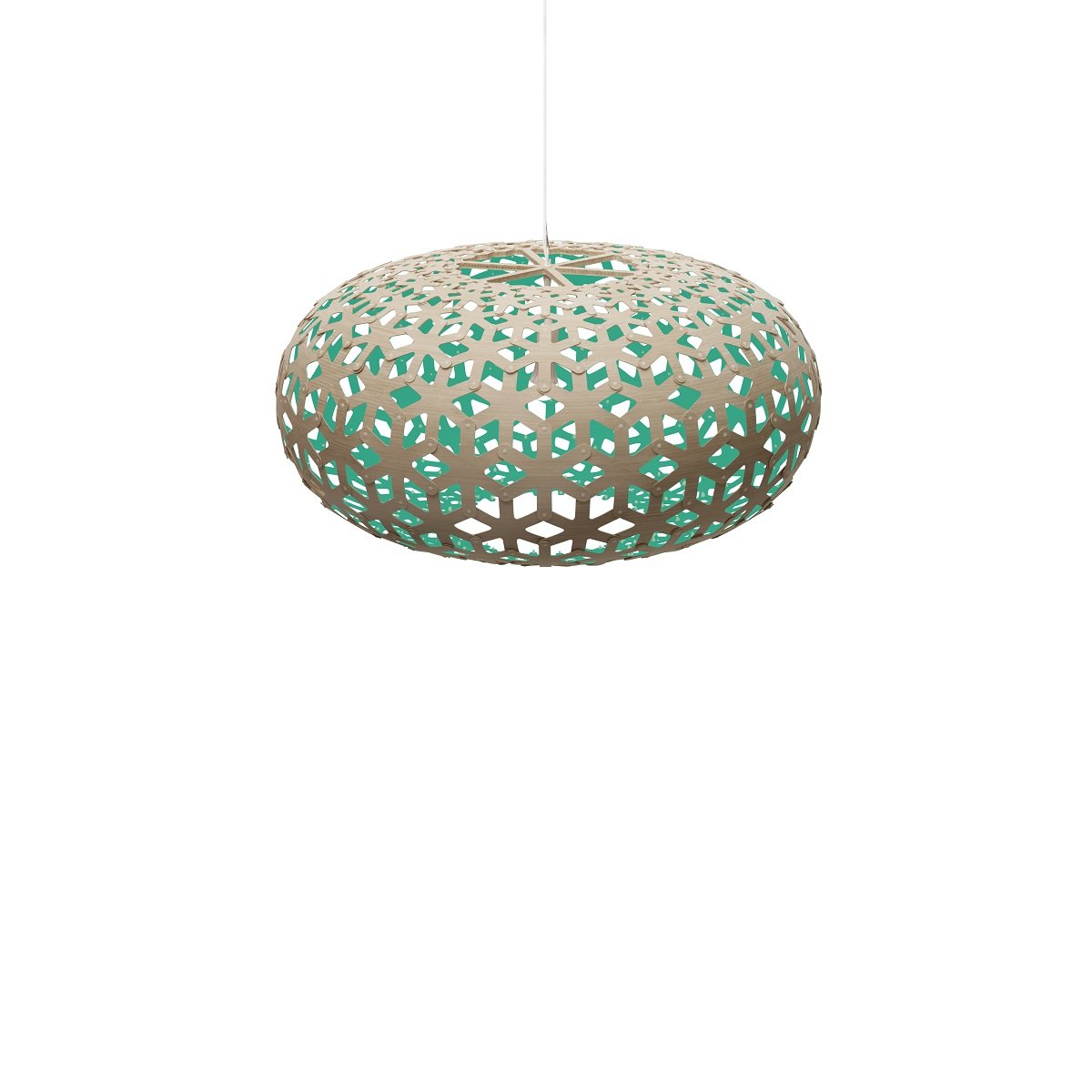 David Trubridge Snowflake Pendelleuchte � 80cm aqua