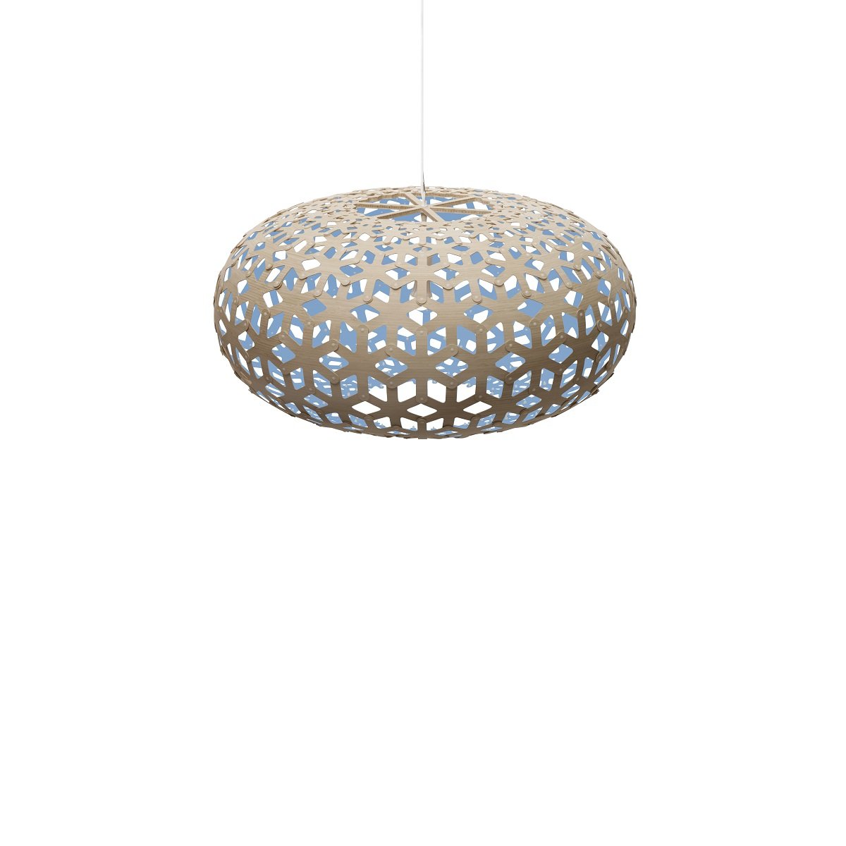David Trubridge Snowflake Pendelleuchte � 80cm blau