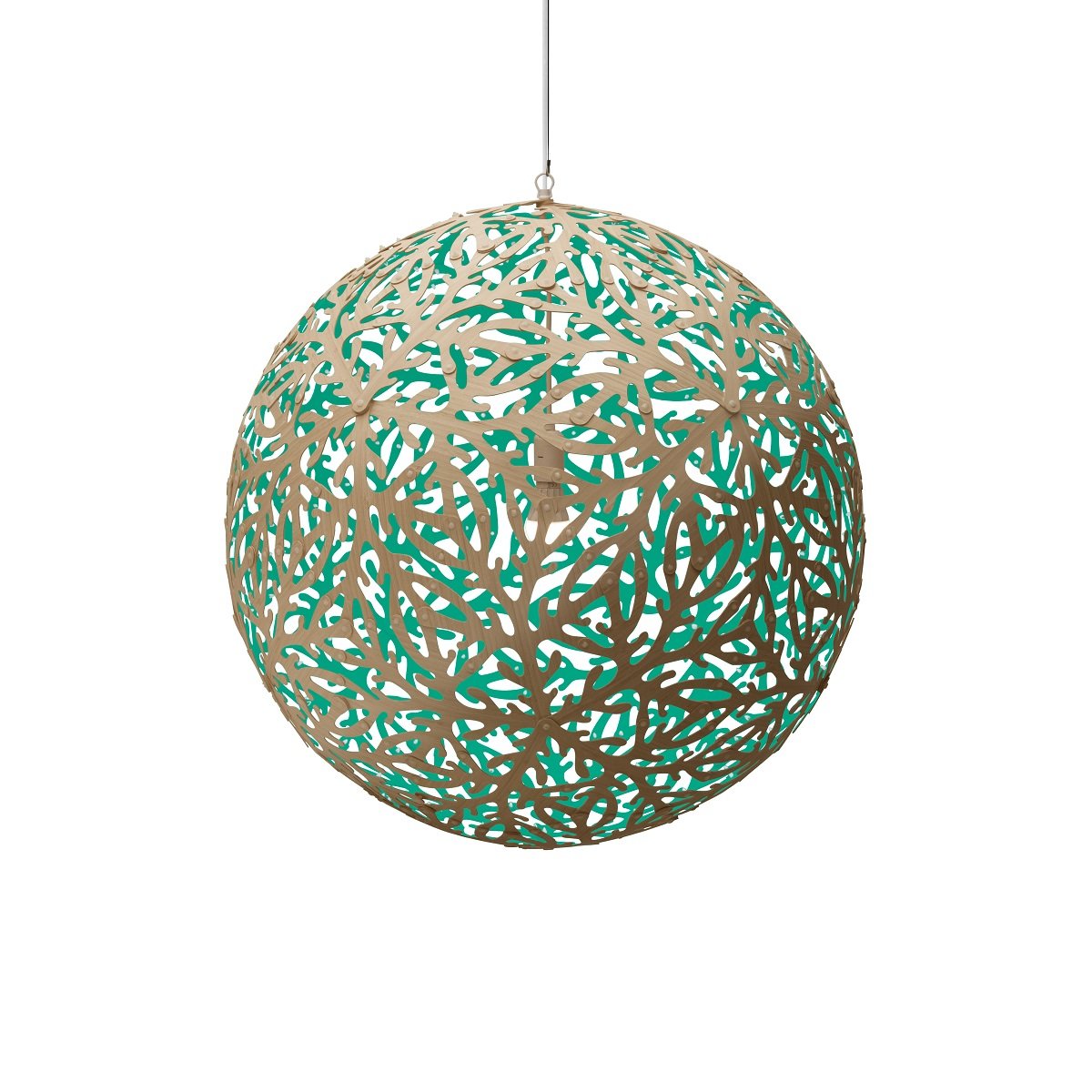 David Trubridge Sola Pendelleuchte � 100cm aqua