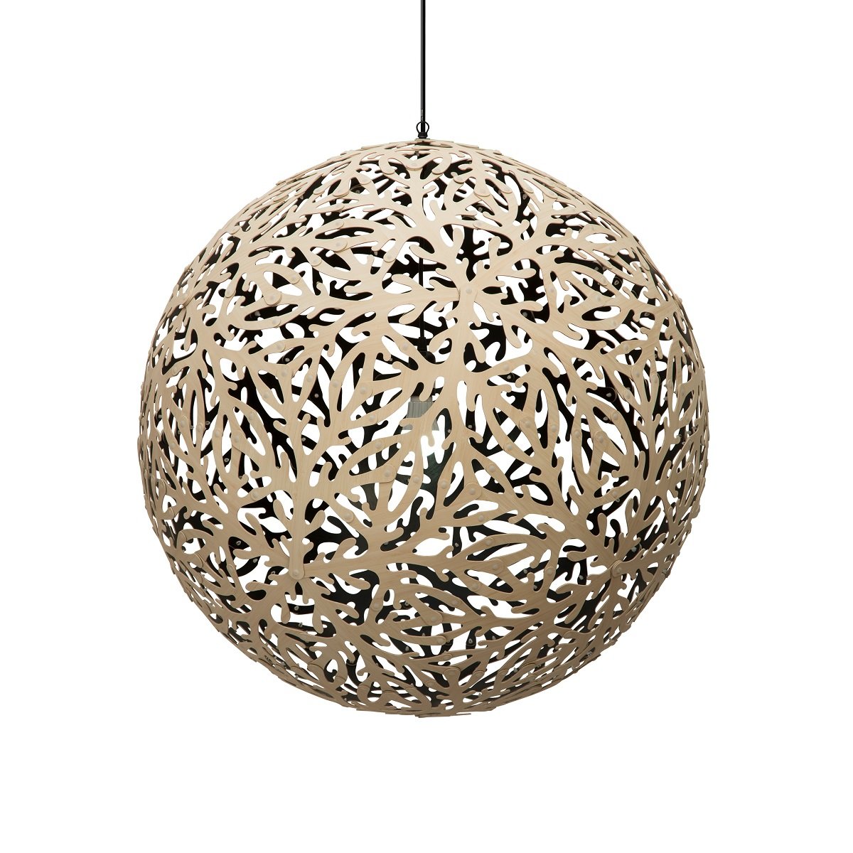 David Trubridge Sola Pendelleuchte � 135cm Innen schwarz