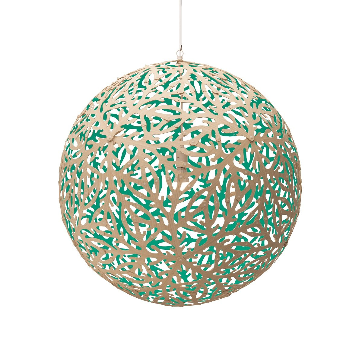 David Trubridge Sola Pendelleuchte � 135cm aqua