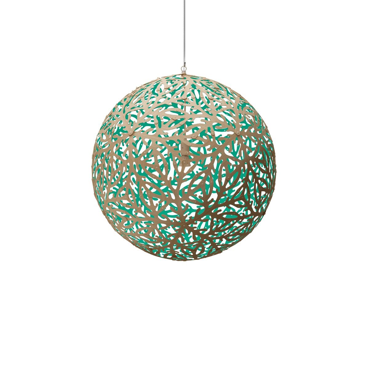David Trubridge Sola Pendelleuchte � 80cm aqua