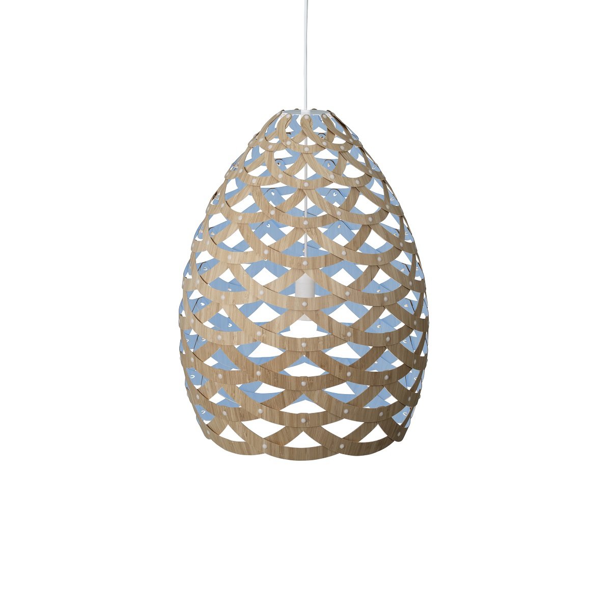 David Trubridge Tui large Pendelleuchte � 76 cm blau