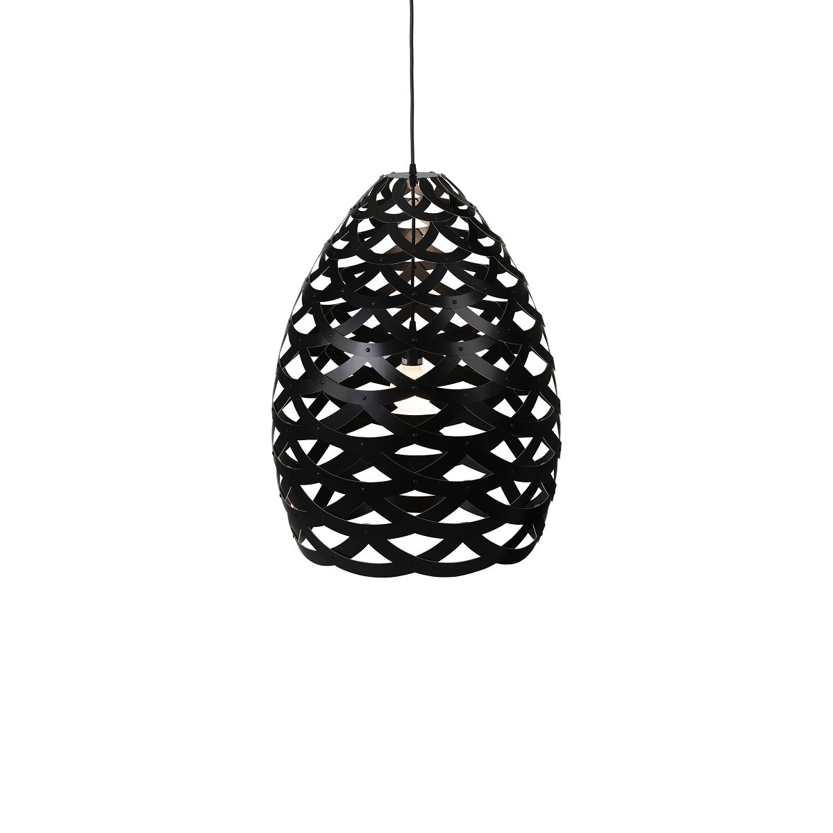 David Trubridge Tui large Pendelleuchte � 76 cm schwarz 2 Seiten