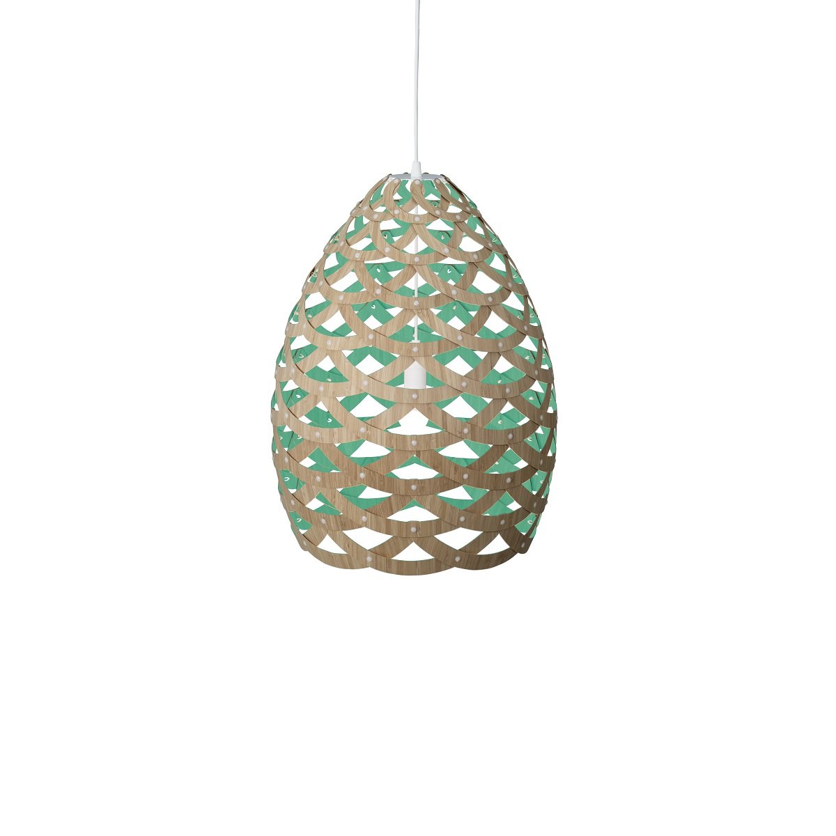 David Trubridge Tui medium Pendelleuchte � 54 cm aqua
