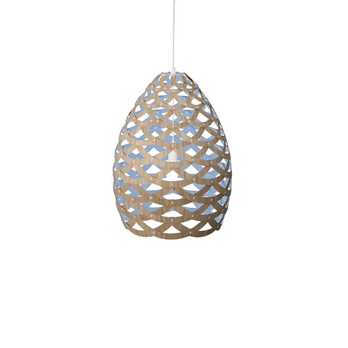 David Trubridge Tui medium Pendelleuchte � 54 cm blau
