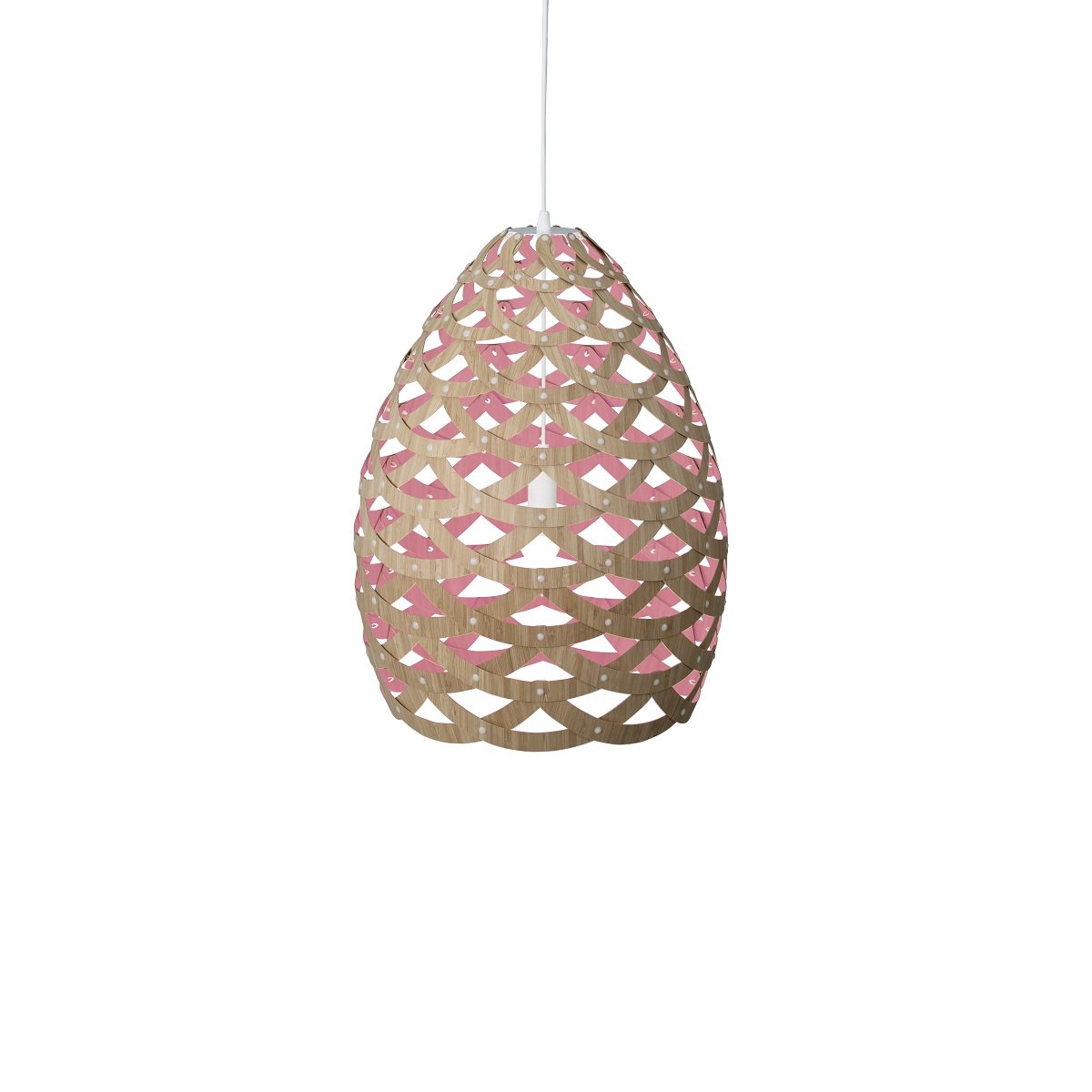 David Trubridge Tui medium Pendelleuchte � 54 cm pink