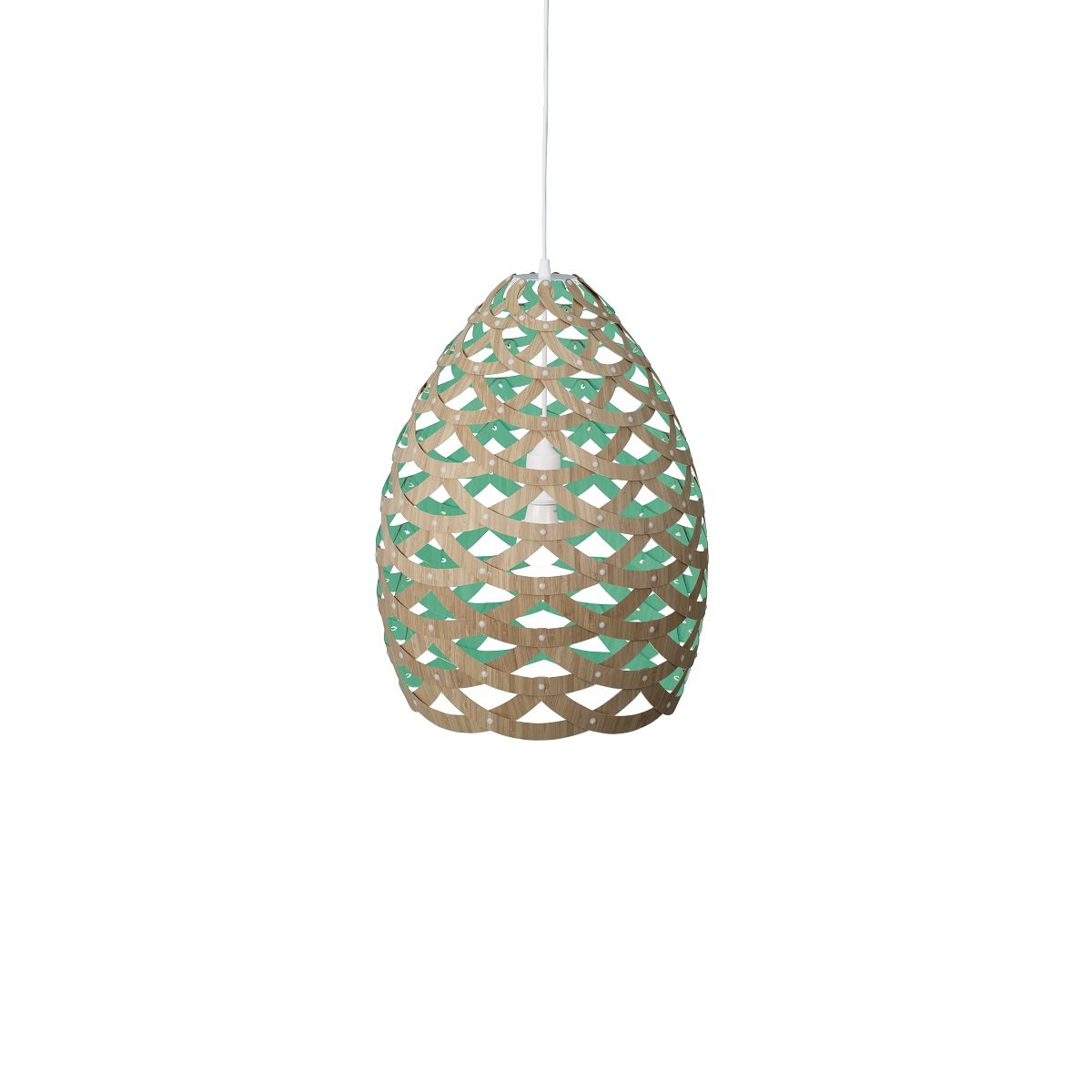 David Trubridge Tui small Pendelleuchte � 40 cm aqua