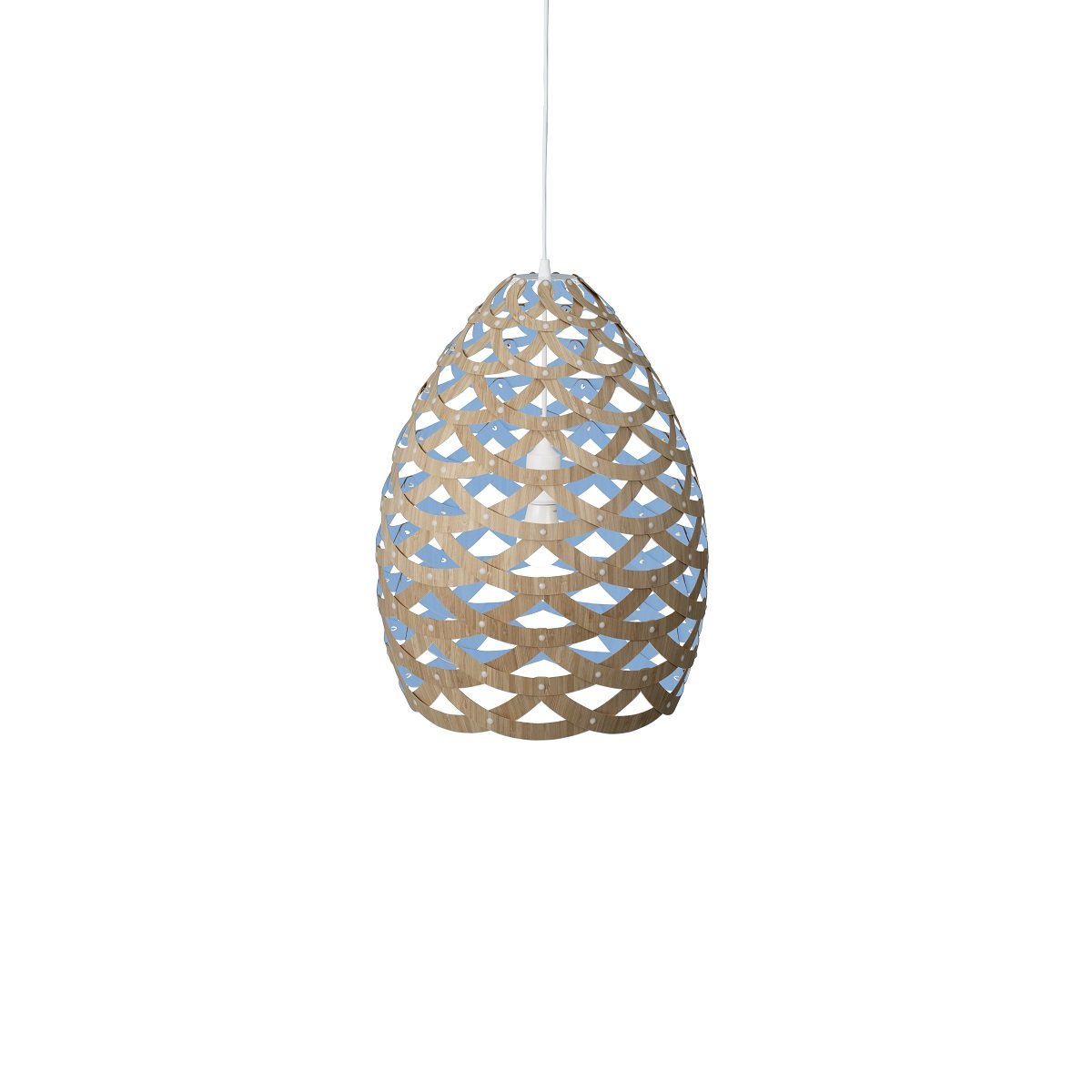 David Trubridge Tui small Pendelleuchte � 40 cm blau