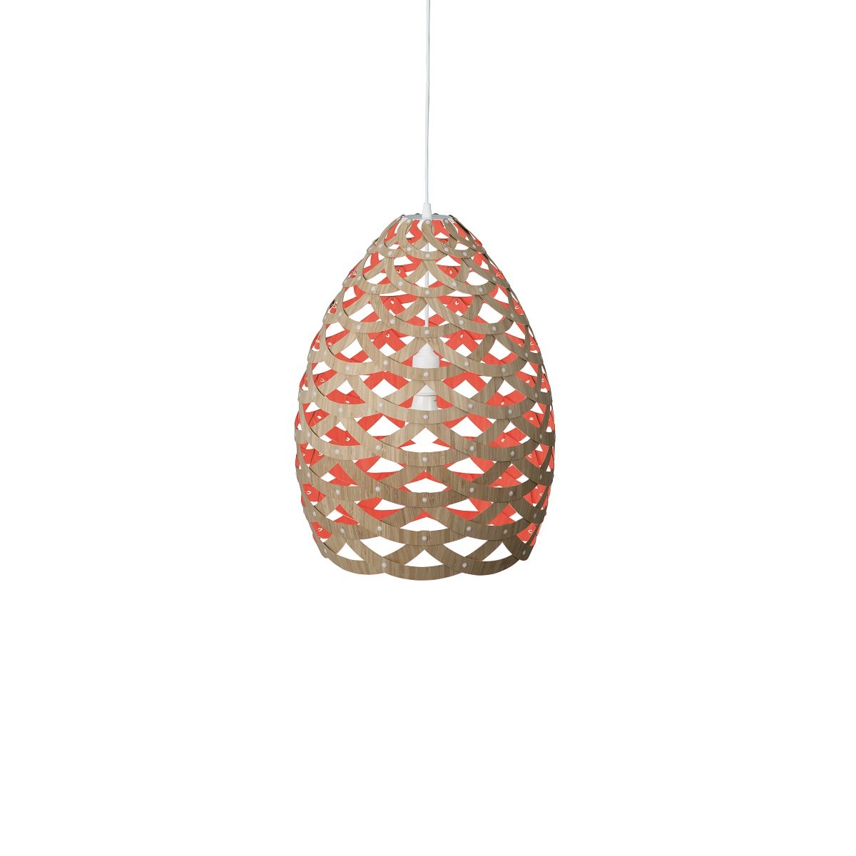 David Trubridge Tui small Pendelleuchte � 40 cm rot