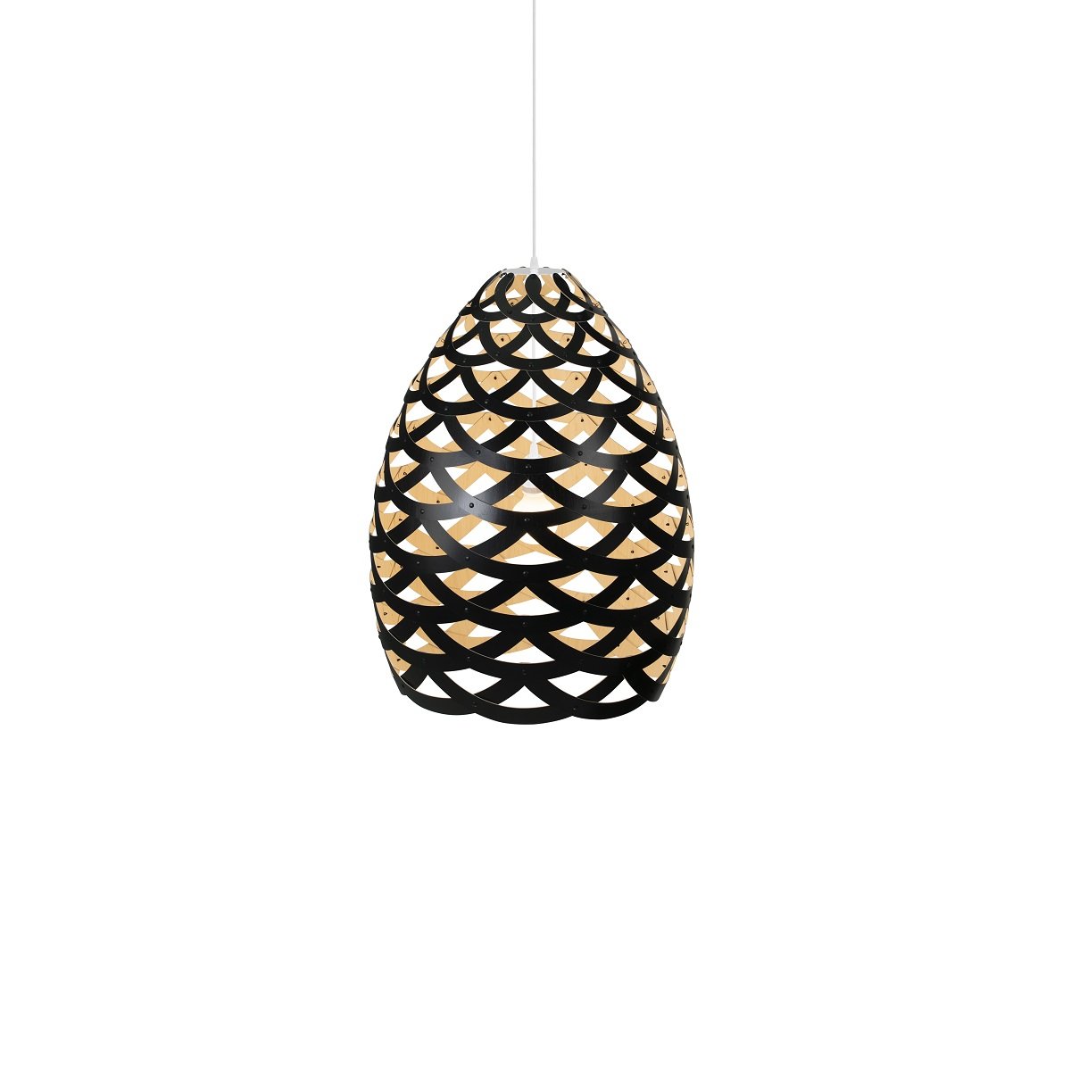 David Trubridge Tui small Pendelleuchte � 40 cm schwarz 1 Seite
