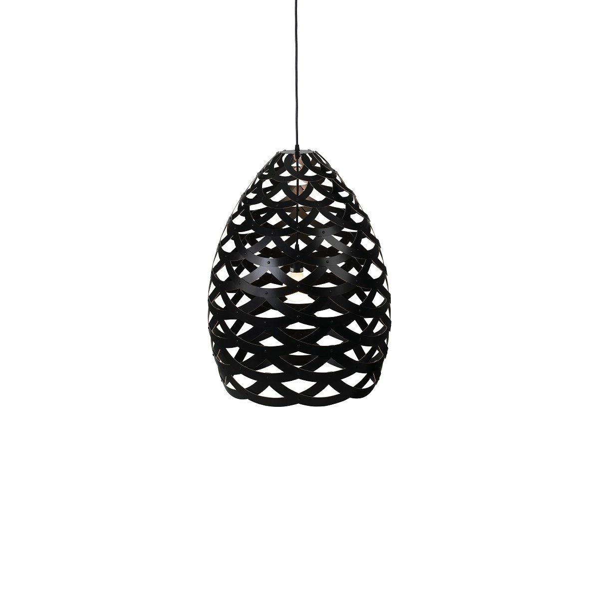 David Trubridge Tui small Pendelleuchte � 40 cm schwarz 2 Seiten