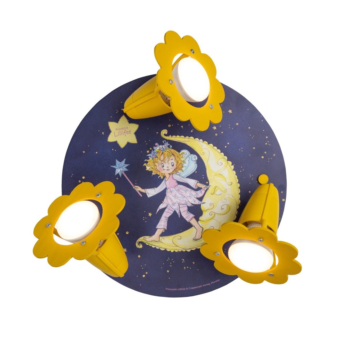 Elobra 138304 Prinzessin Lillifee Spot Rondell Gute Nacht Nachthimmel blau gelb