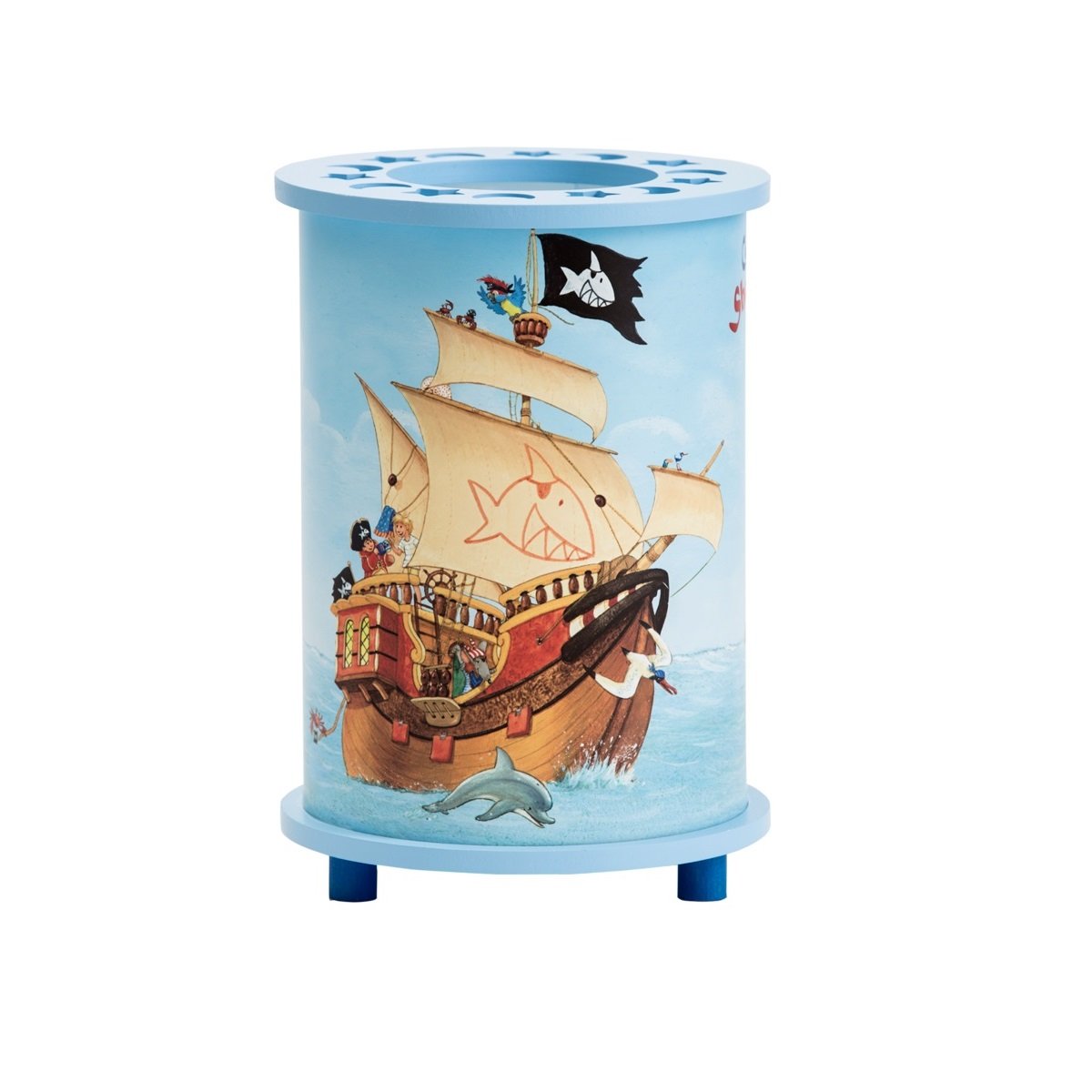 Elobra 139400 Tischleuchte Capt�n Sharky auf hoher See hellblau E14