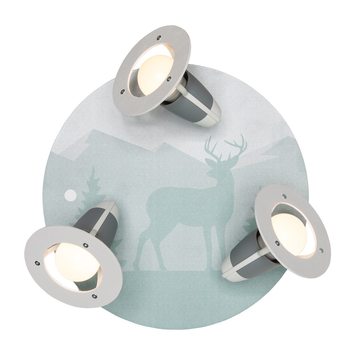 Elobra 139547 Spot Rondell Scandi Wald 3-flammig mintgr�n E14