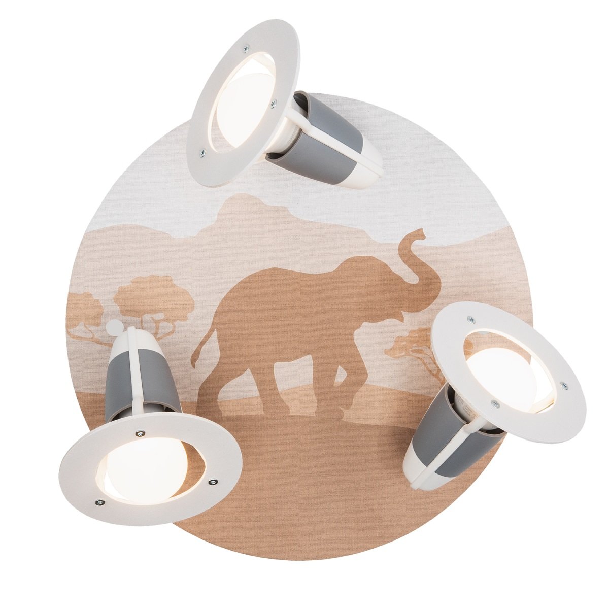 Elobra 139622 Spot Rondell Scandi  Savanne 3-flammig sand orange E14