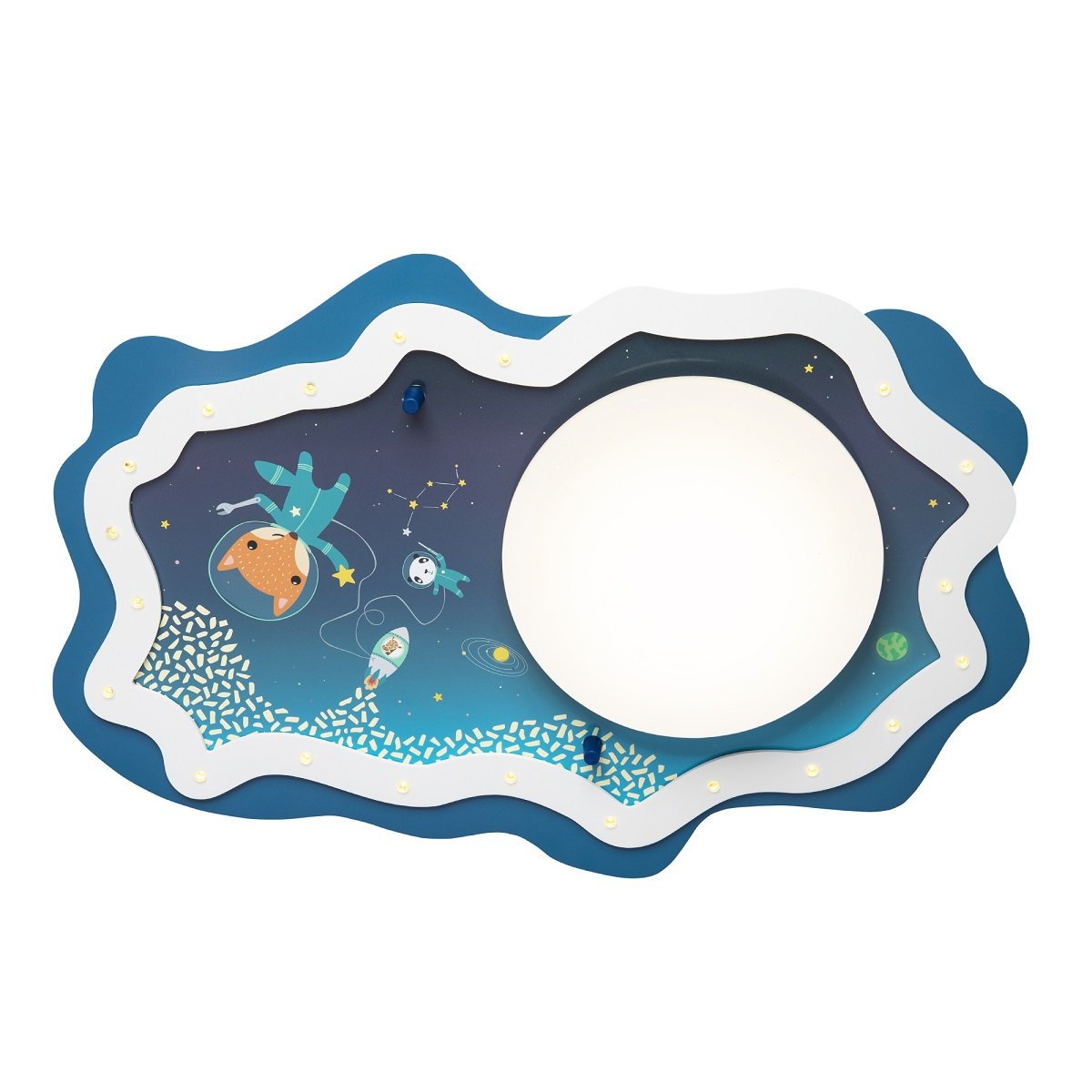Elobra 140116 LED Deckenleuchte Space Mission blau Sternhimmeleffekt