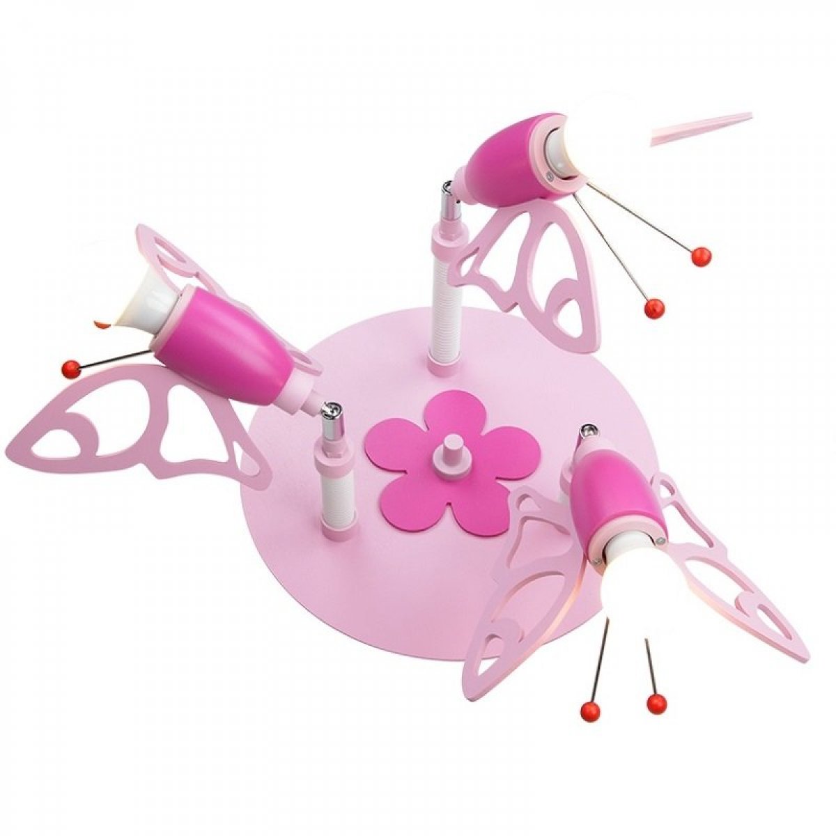 Elobra No. 122846 Deckenrondell Falter 3-flammig, Rosa