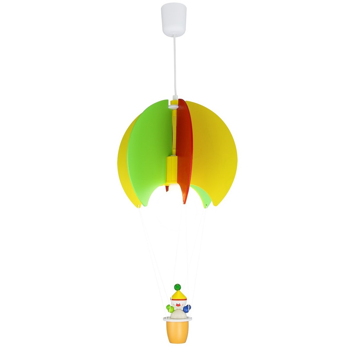 Elobra No. 125168 Pendelleuchte Ballon mit Kasper 1-flammig, Bunt