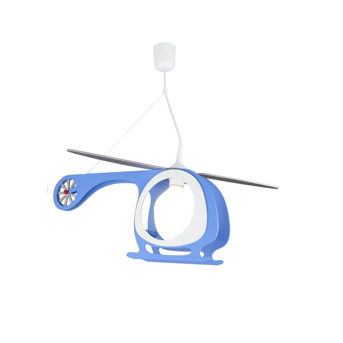 Elobra No. 125403 Pendelleuchte Hubschrauber Blau, Wei�